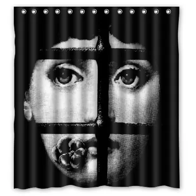Fornasetti Print Shower Curtain Size 71  X 71  With Hooks 3 • $30.99