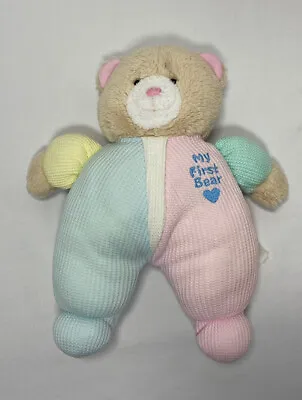 Vintage Kids Gifts My First Teddy Bear Plush 10  Thermal Pastel Stuffed Animal • $124.99