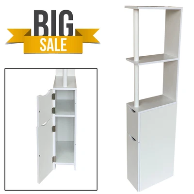 £37.40 • Buy Double Layer Floor Type High Bathroom Locker Tissue Cabinet With Shelf