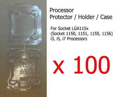 £89.99 • Buy 100x Socket 1150 1151 1155 1156 I3, I5 & I7 Processor CPU Cover Holder Protector