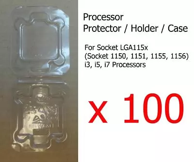 100x Socket 1150 1151 1155 1156 I3 I5 & I7 Processor CPU Cover Holder Protector • £89.99