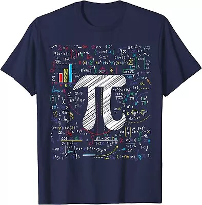 Pi Day Math Equation Math Teacher Student Geek Gift Unisex T-Shirt • $19.99