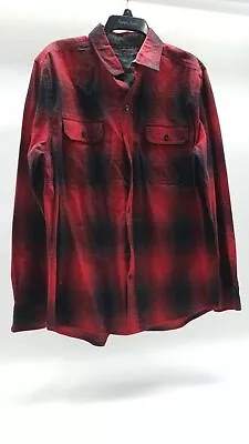 Men's Woolrich Red Flannel Shirt Sz L • $14.99