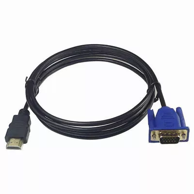 HDMI To VGA Cable D-SUB 15 Pin Connector Adapter (No Signal Conversion Function) • £4.74