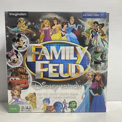Family Feud Disney Edition - Fun Family Board Game Disney Themed Questions VGC • $12