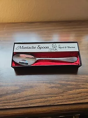 Vintage Reed & Barton “Master” Mustache Spoon With Bag And Box • $30