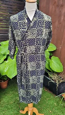 £49.99 • Buy Vtg Green Batik  Slutra Kencana Robe/Cotton Size Small Unisex