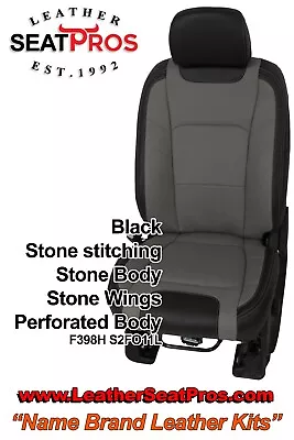 Leather Seat Covers 2015-20 Ford F-150 SuperCrew SuperCab XLT STX Limited Design • $748.99