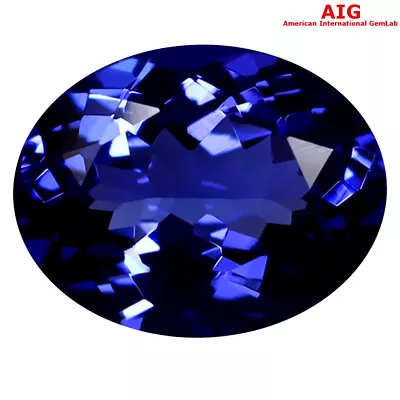 2.06 Ct AIG CERTIFIED AAAA MAGNIFICENT FIRE OVAL (9 X 7 MM) D'BLOCK TANZANITE • $537.99