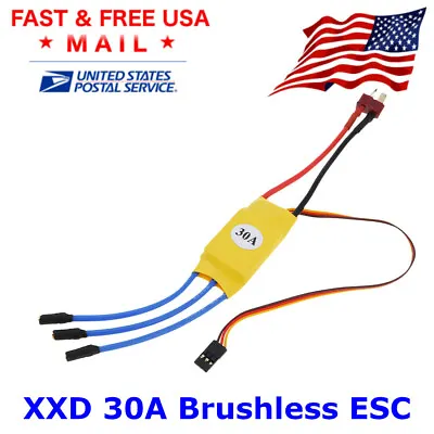 30AMP ESC 30A ESC 2-3s Deans BEC 5v2a For FPV Drone RC Plane Helicopter Airplane • $5.95