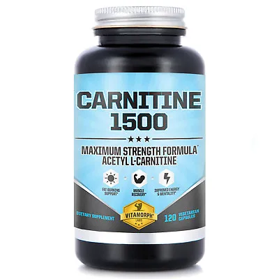 Carnitine 1500 Acetyl L-Carnitine Energy Muscle Fat Burn Supplement 120 Count • $21.99