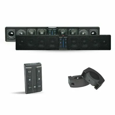 PowerBass XL-850 Marine Amplified Sound Bar Sports Bluetooth ATV C Clamps Remote • $569