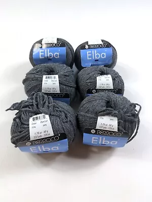 Berroco “Elba” 100% Cotton Lot 6 Gray Grey Yarn 50g Sport DK • $3.99