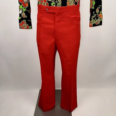 Vtg 60s 70s Pants Mens 36 32 Sansabelt Jaymar Polyester Leisure Suit Club Disco • $134.87