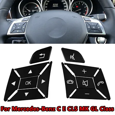 For Mercedes Benz Steering Wheel Button Repair Decals Stickers A B C Class CLA  • $12.99