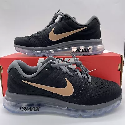 Nike Air Max 2017 Women's Shoes Black Bronze 849560-008 Multi Size NEW • $99.97