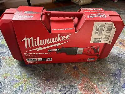 NEW Milwaukee 6538-21 120V AC 15 Amp Super SAWZALL Reciprocating Saw With Case • $175