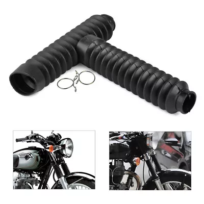 Front Fork Dirt Dust Cover Gaiter Gator Boot Cap Shock Absorb Motorcycle Rubber • $11.54