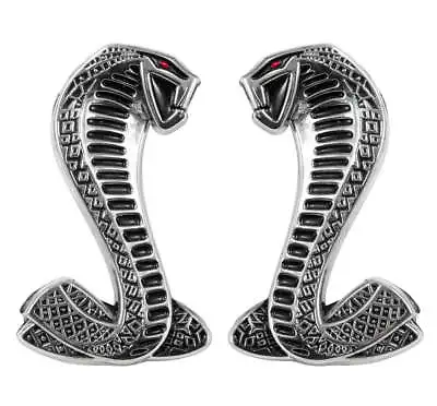 1994-2004 Ford Mustang SVT Cobra 2.75  Red Eye Snake Side Fender Emblems LH RH • $27.95