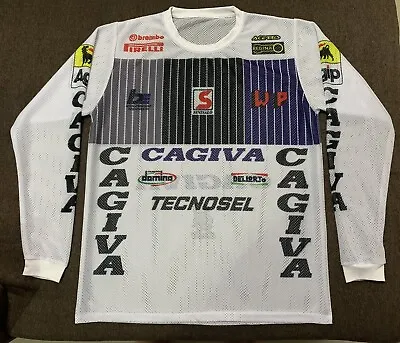 .Vintage Motorcross Jersey CAGIVA MX WMX RED DEVIL 125 250 500 AHRMA VMX  • $66