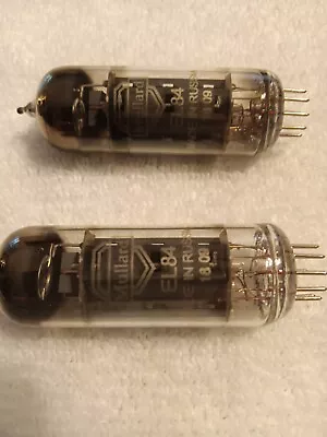 Mullard EL84 6BQ5 Output Tubes Used Pair In Very Good Condition. • $24