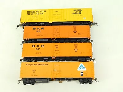 Lot Of 4 HO Scale Athearn/Bev-Bel BAR & BN WFE 50' & 57' Mechanical Reefers • $24.95