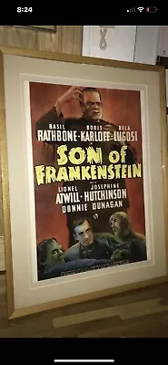 FRANKENSTEIN Movie Poster Original.          SON OF FRANKENSTEIN 1 SHEET • $850000