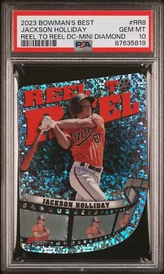 2023 Bowman's Best Jackson Holliday Reel To Reel Mini Diamond Card Graded PSA 10 • $9.50