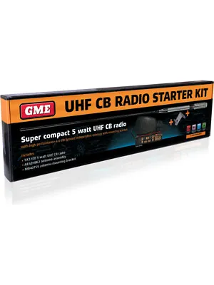 GME Original UHF Radio+Ae4018K2 6.6Dbi Fibreglass Blk Antenna Pack (TX3100VP) • $312.93