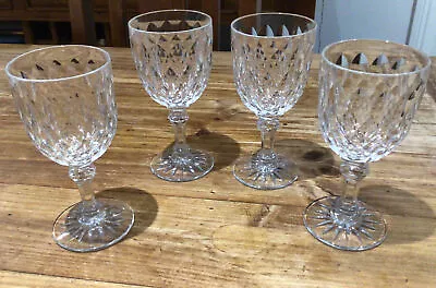 4 Vintage Baccarat Crystal Juvisy Water Goblet 6 1/2  Or  Red Wine Excellent Con • £281