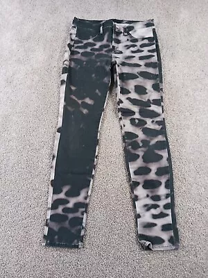 J Brand Super Skinny Womens Denim Jeans Size 30 30x27 Multicolor Leopard Print • $15.99