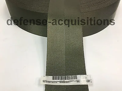 3 Inch MilSpec Military Webbing MIL-W-4088 T/8A C/1A RANGER GREEN Per Yard • $1.34