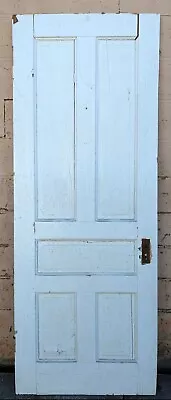 30 X83  Antique Vintage Old Victorian SOLID Wood Wooden Interior Door 5 Panels • $249.99