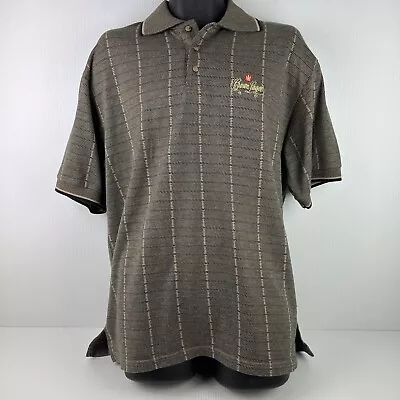 Vintage Crown Lager Made In Australia Embroidered Logo Polo Shirt Mens 2XL • $49.99