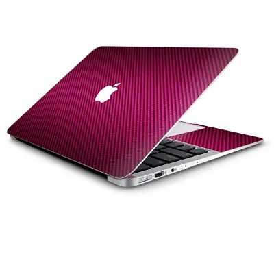 Skin Wrap For Macbook Air 11 Inch Pinkblack Carbon Fiber Look • $14.98