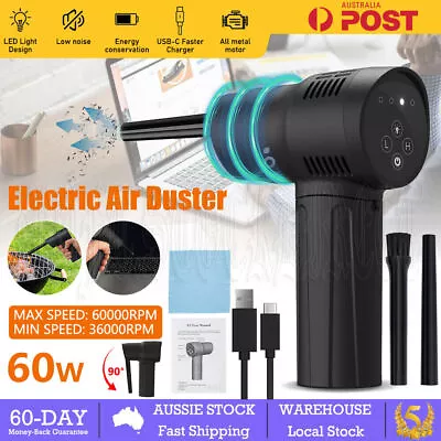 Cordless Electric Air Duster Dust Blower Vacuum Cleaner For Car Console PC New • $26.95