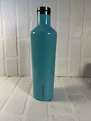 Corkcicle Canteen 24 Oz Stainless Steel Aqua Screw Top • $20