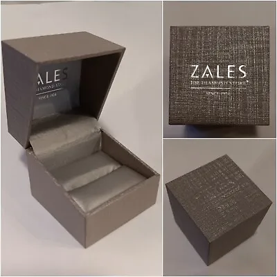 Zales Ring Gift Box Empty New Clam Shell Hardcase + Insert For Earrings Necklace • $13.99