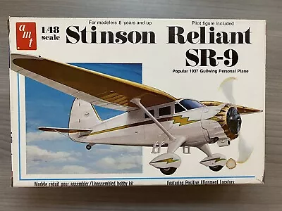 $18.52 • Buy Vintage AMT- 1/48 Scale - Stinson Reliant SR-9 - Model Plane Kit