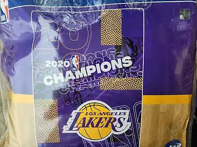 Royal Plush Raschel Blanket 2020 Champions Lakers 60 In X 80 In 100 % Polyester • $48.98