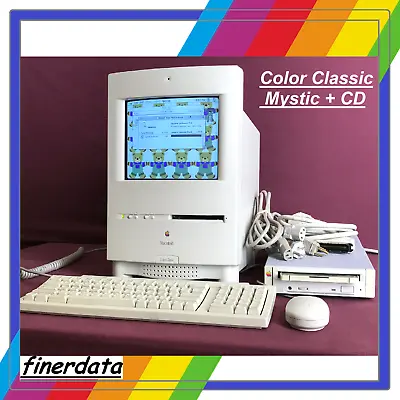 Apple Macintosh Color Classic  MYSTIC  UPGRADE And External CD-ROM Drive • $1063.40