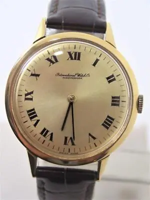 Vintage 18k Gold IWC SHAFFHAUSEN Winding Watch 1950s Cal C423 EXLNT* SERVICED • $1999