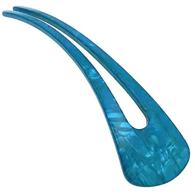 $24.52 • Buy Paris Cp3165 French Twist Stick Clip Pins Light Blue Wavy Hair Pin Ushaped Hair 