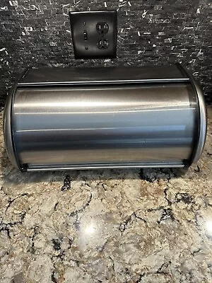 Stainless Steel Bread Box Roll Top Essential Home Large • $29.95