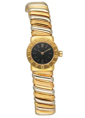 Bvlgari Tubogas BB19 2T 18K Yellow & White Gold Ladies Watch • $6508.95