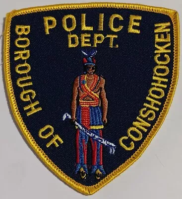 RARE Borough Of Conshohocken Police DEPT. (Pennsylvania) Shoulder Patch OBSOLETE • $15