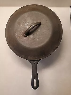 Wagner Ware Sidney O #8 Deep Chicken Fryer Cast Iron Skillet 1088s W/lid • $44.99