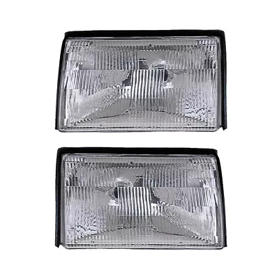 Headlights Front Lamps Pair Set For 87-93 Ford Mustang Left & Right • $158