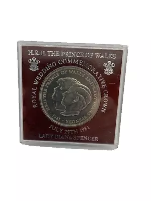 1981 Charles And Diana Royal Wedding Commemorative Crown Coin &presentation Case • £250