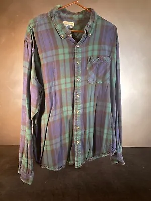 Magellan Outdoors Flannel Plaid Button Down Long Sleeve Shirt Size 3XL Mens • $15.99